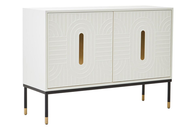 Premier Housewares Danta Off White 2 Door Sideboard