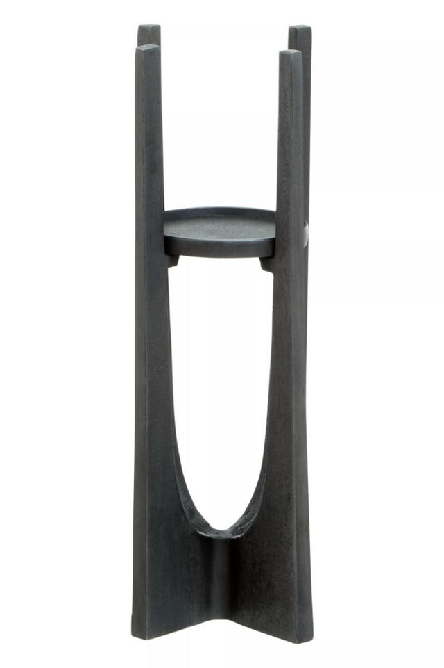 premier housewares Dante Small Washed Grey Finish Candle Holder