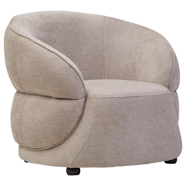 premier housewares Daphne Taupe Chenille Curved Chair