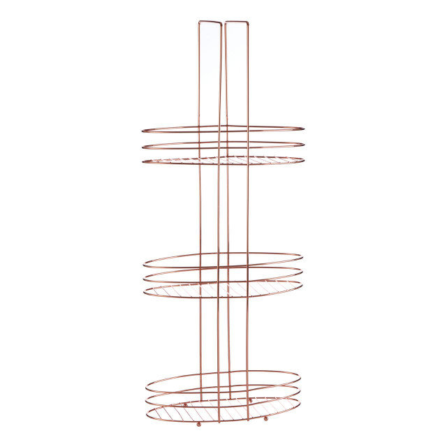 Premier Housewares Dara 3 Tier Copper Plated Storage Rack