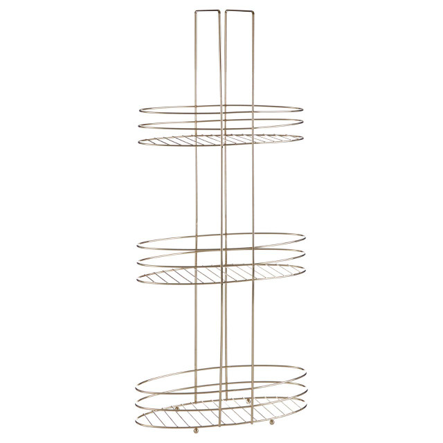 premier housewares Dara 3 Tier Gold Plated Storage Rack