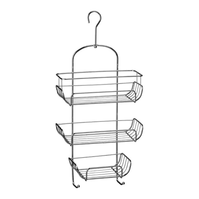 premier housewares Dara Three Tier Chrome Shower Caddy