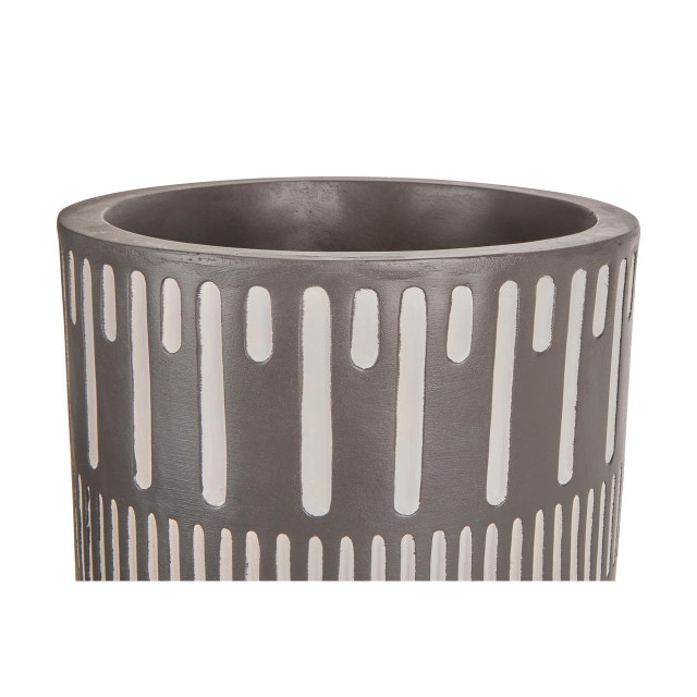 Premier Housewares Darnell Large Black And White Finish Planter