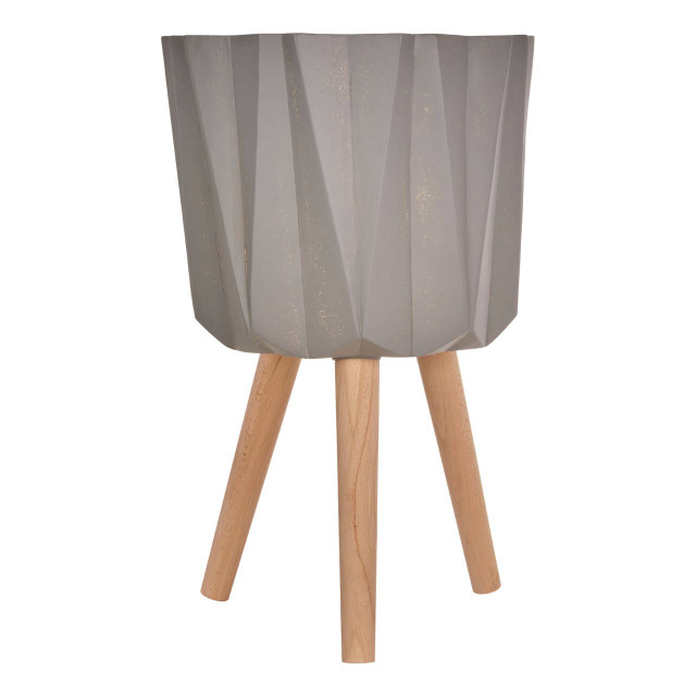 premier housewares Darnell Large Grey Multifaceted Planter