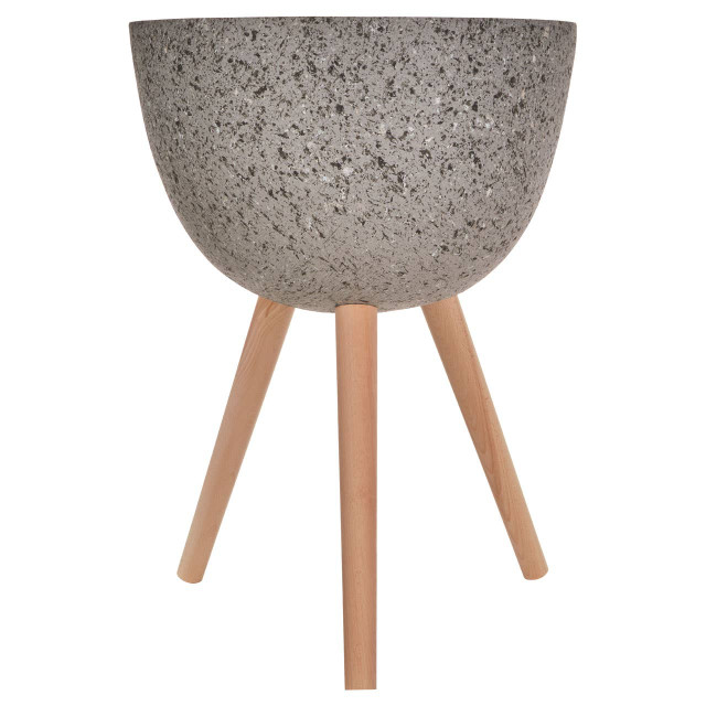 Premier Housewares Darnell Large Grey Speckled Planter