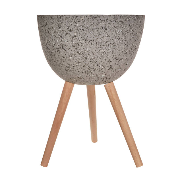 Premier Housewares Darnell Large Grey Speckled Planter