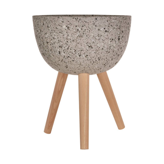 Premier Housewares Darnell Medium Grey Speckled Planter