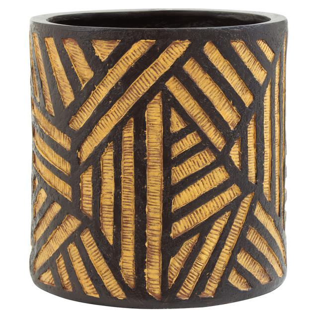 Premier Housewares Darnell Natural And Black Planter