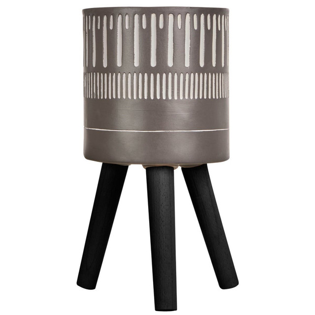 premier housewares Darnell Small Black And White Finish Planter