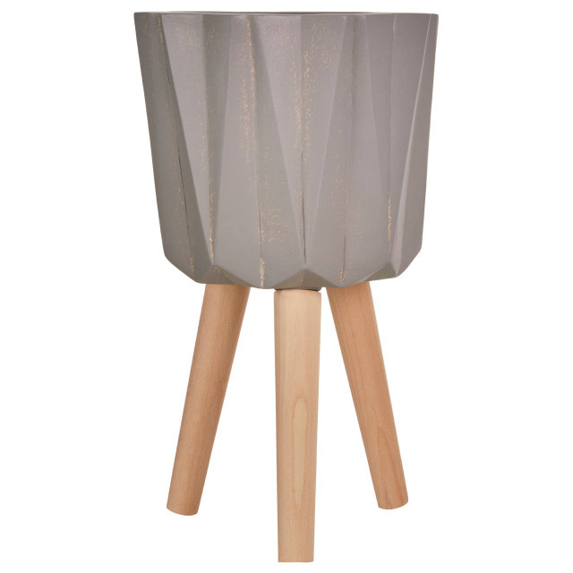 premier housewares Darnell Small Greyt Faceted Planter