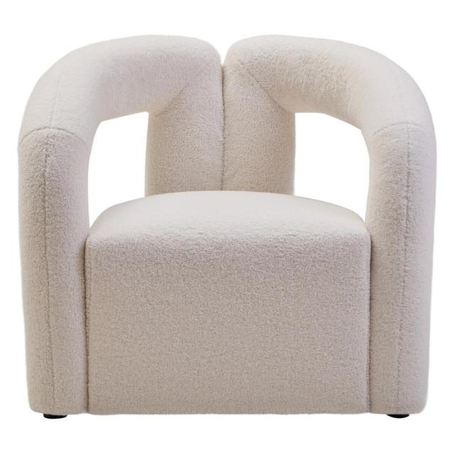 Premier Housewares Davina Ivory Boucle Statement Chair
