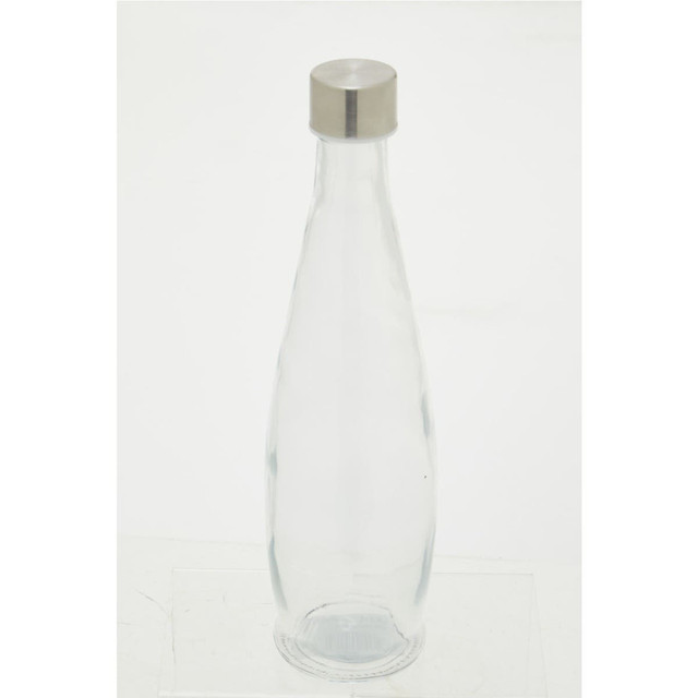 Premier Housewares Dayla Clear Glass 1000ml Bottle With Metal Lid