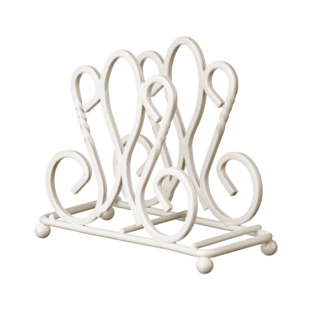 premier housewares De Lis Cream Metal Napkin Holder