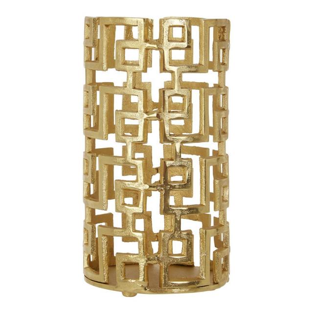 premier housewares Delphi Small Gold Finish Candle Holder