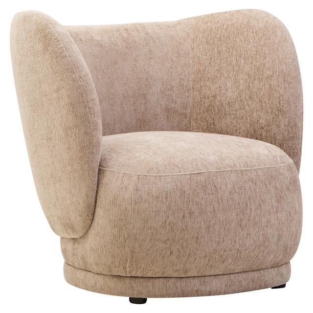 premier housewares Delray Deep Stone Chenille Curved Chair