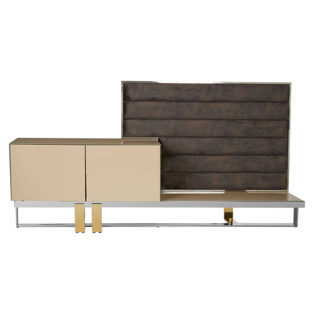 premier housewares Demas Media Unit with Wall Panel