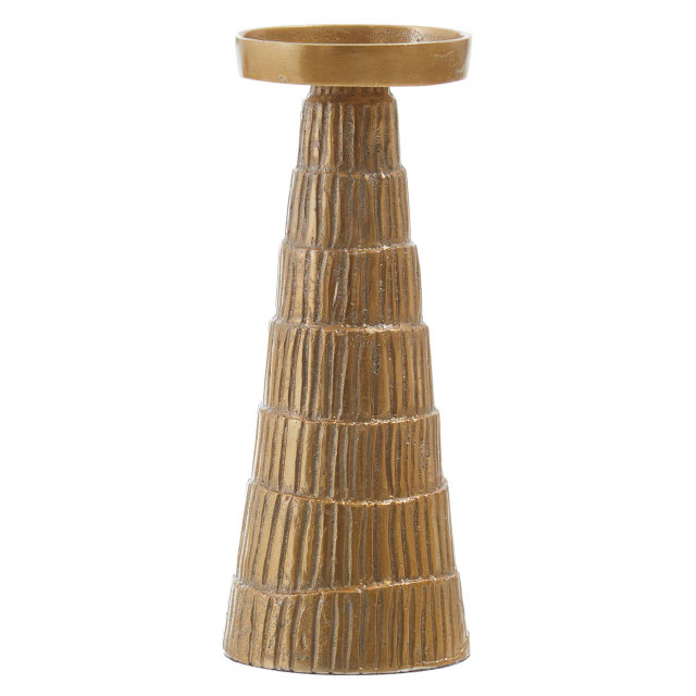 Premier Housewares Deomali Large Gold Finish Candle Holder