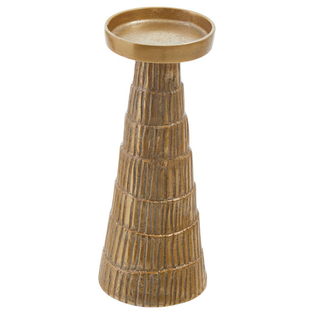 Premier Housewares Deomali Large Gold Finish Candle Holder