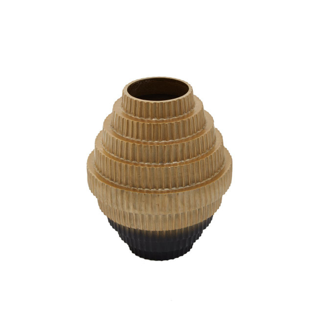 Premier Housewares Deomali Large Ombre Gold And Black Vase