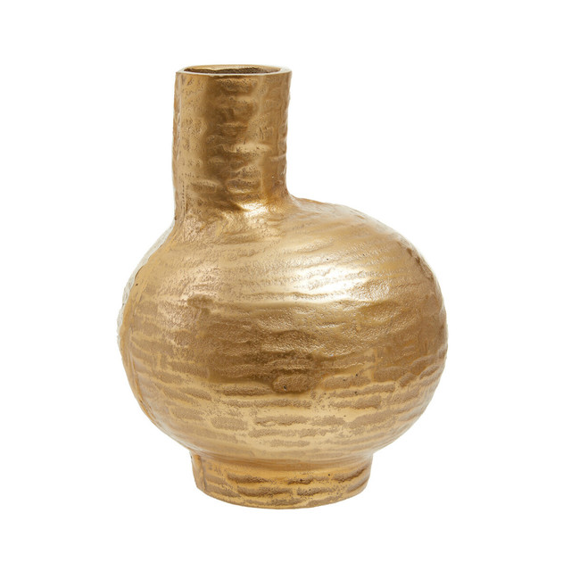 Premier Housewares Deomali Small Abstract Gold Finish Vase