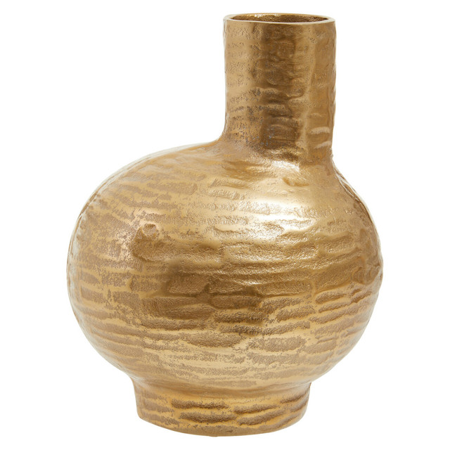 Premier Housewares Deomali Small Abstract Gold Finish Vase