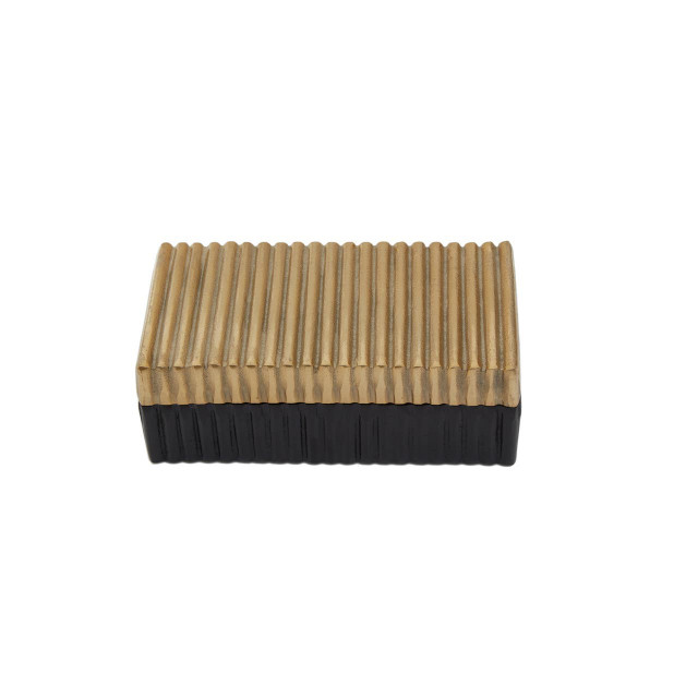 Premier Housewares Deomali Small Gold And Black Trinket Box