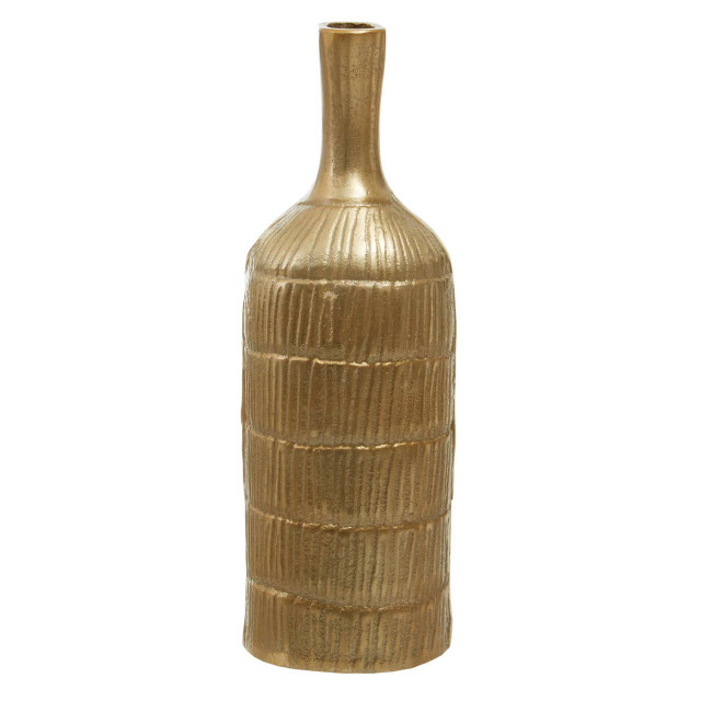 Premier Housewares Deomali Small Gold Finish Bottle Vase