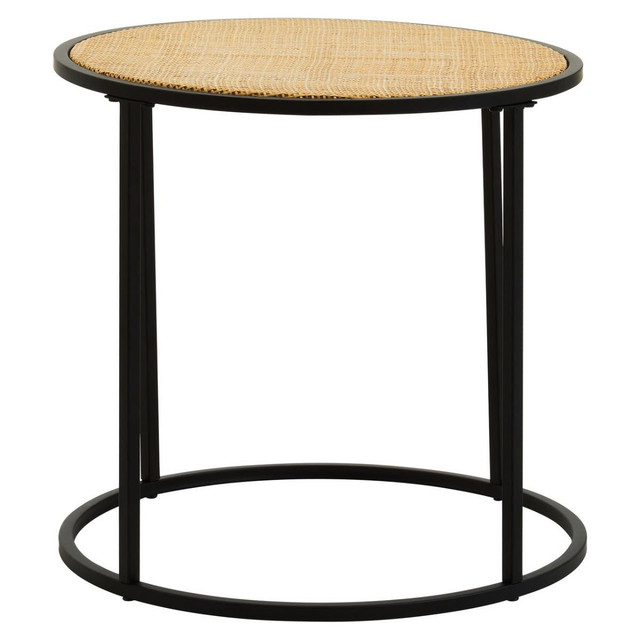 premier housewares Depok Rattan And Metal Round Side Table