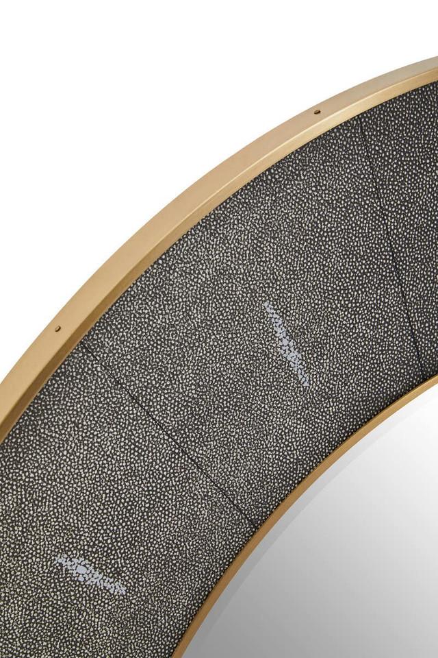 Premier Housewares Deruta Grey Shagreen Effect Wall Mirror