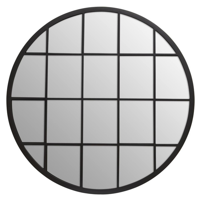 Premier Housewares Descartes Round Metal Wall Mirror