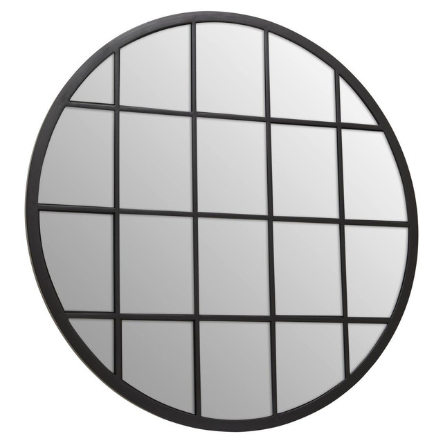 premier housewares Descartes Round Metal Wall Mirror