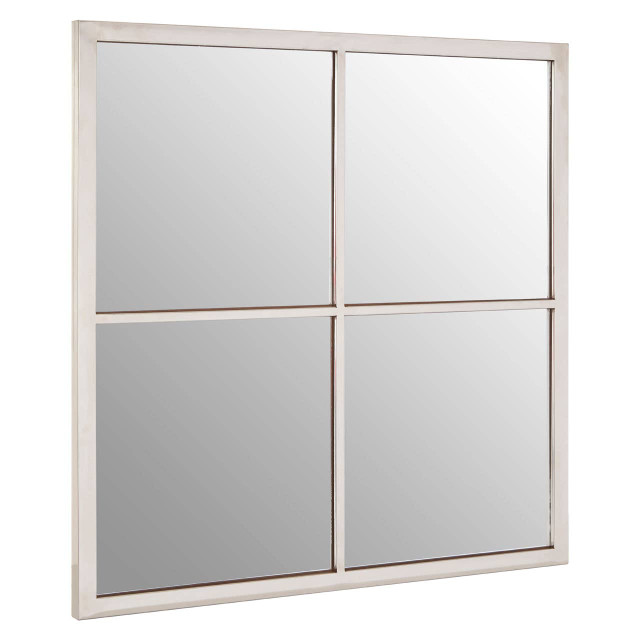 Premier Housewares Descrates Square Window Pane Wall Mirror