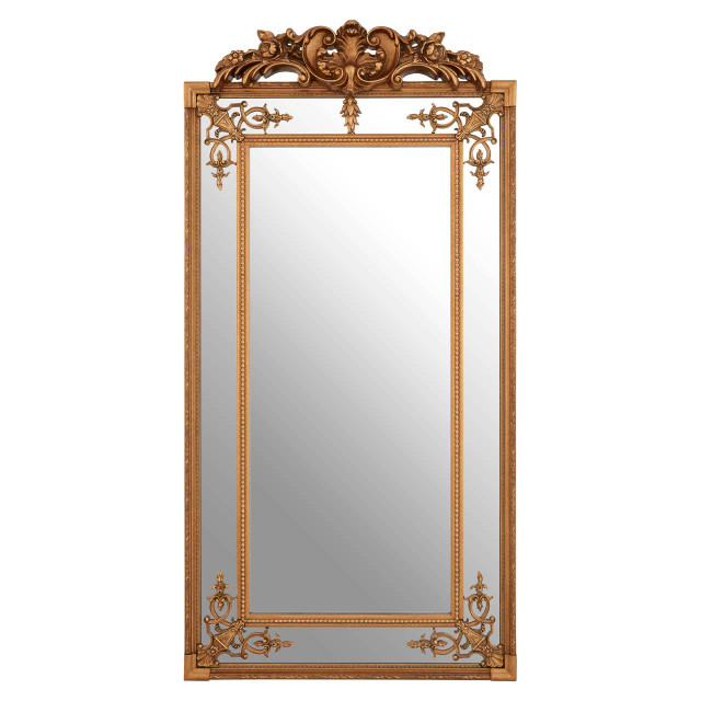 premier housewares Deymonte Ornate Mirror with Gold Finish