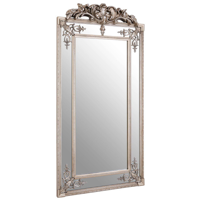 Premier Housewares Deymonte Ornate Wall Mirror With Champagne Finish