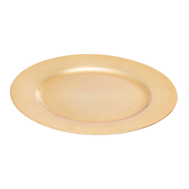premier housewares Dia Gold Finish Flat Style Charger Plate