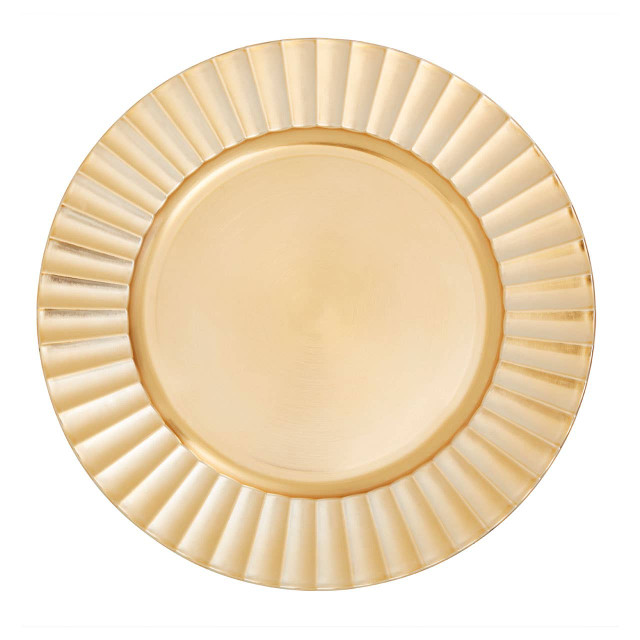 Premier Housewares Dia Gold Finish Wave Charger Plate