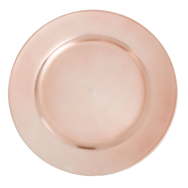 Premier Housewares Dia Rose Gold Finish Charger Plate
