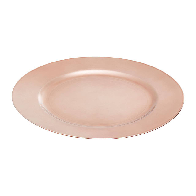 Premier Housewares Dia Rose Gold Flat Style Charger Plate