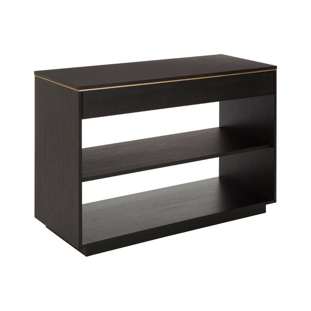 Premier Housewares Diamond Oak Veneer Console Table