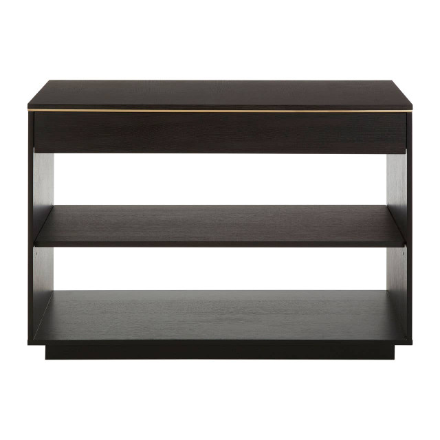 premier housewares Diamond Oak Veneer Console Table