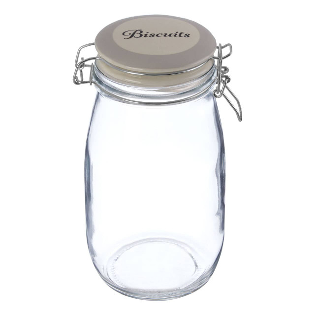 Premier Housewares Diego Biscuit Glass Storage Jar 1500ml