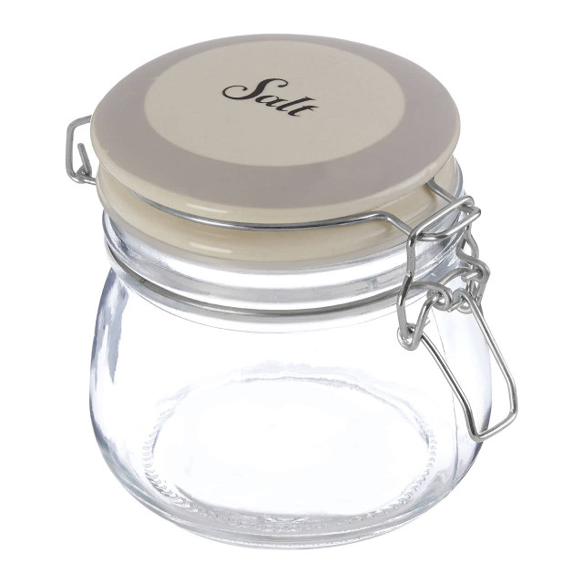 Premier Housewares Diego Salt Glass Storage Jar 500ml