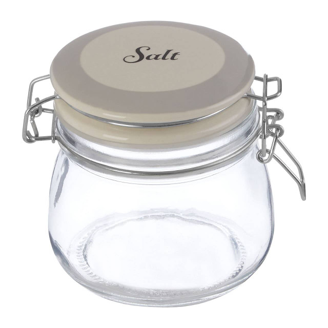 premier housewares Diego Salt Glass Storage Jar 500ml