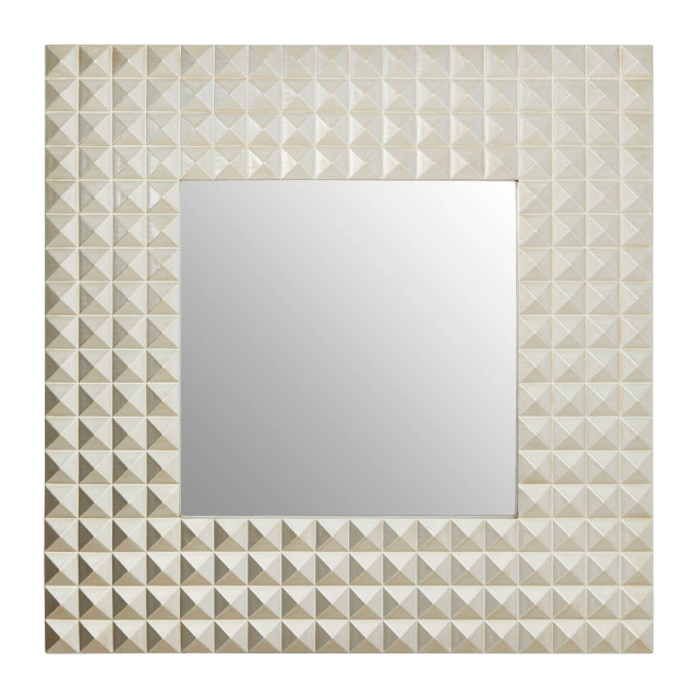 premier housewares Dimano Champagne Finish 3D Geometric Wall Mirror