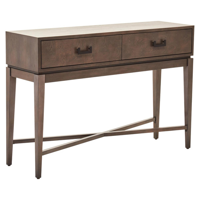 Premier Housewares Dimaro Antique Grey Two Drawer Console Table