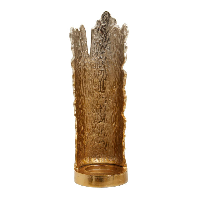 premier housewares Dion Large Ombre Silver and Gold Finish Candle Holder