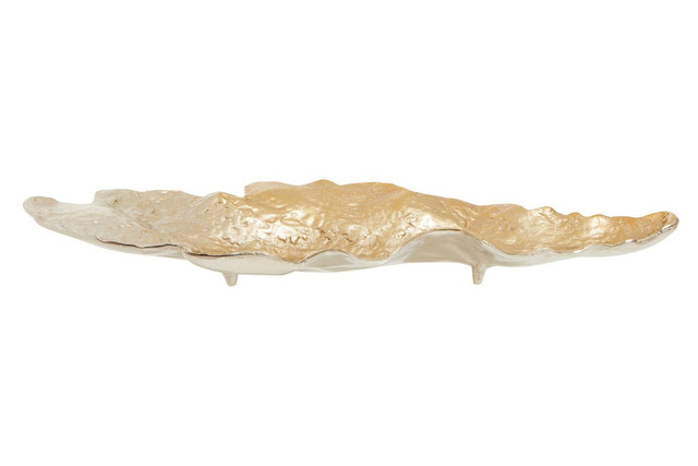 Premier Housewares Dion Large Ombre Silver And Gold Finish Dish