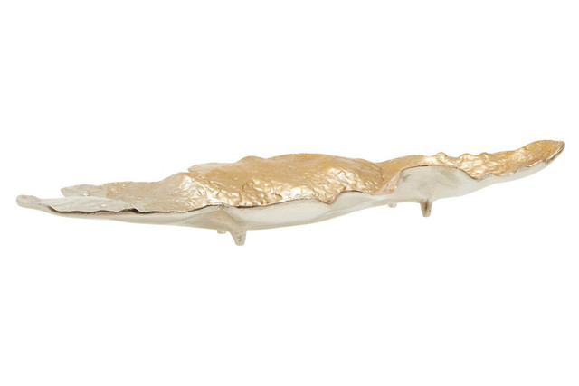 premier housewares Dion Large Ombre Silver and Gold Finish Dish
