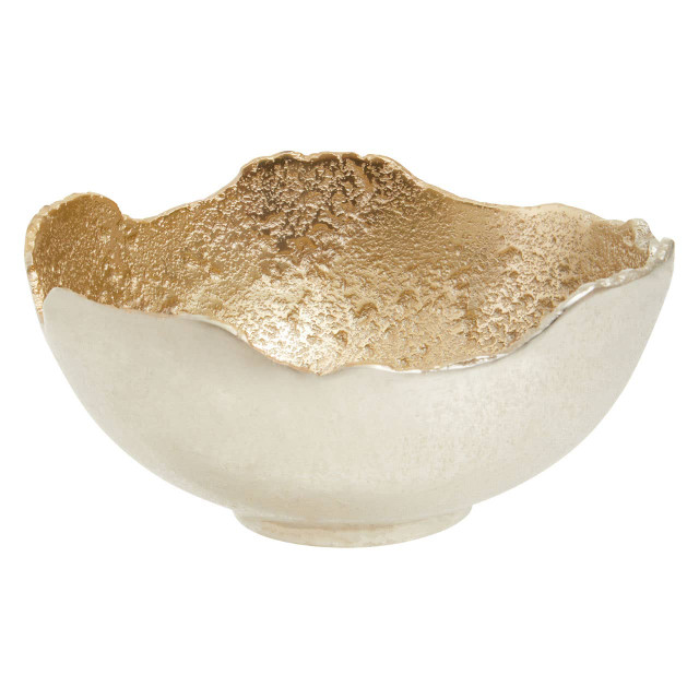 Premier Housewares Dion Small Nickel And Gold Finish Bowl