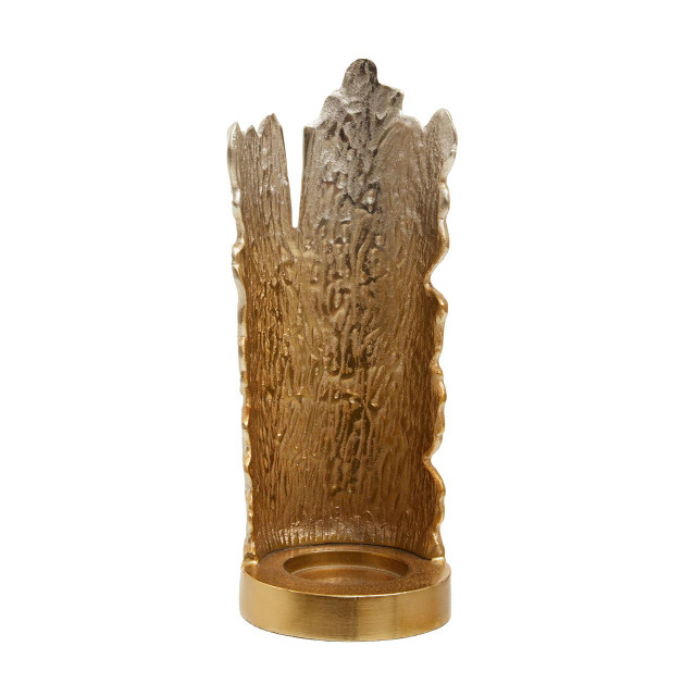 premier housewares Dion Small Ombre Silver and Gold Finish Candle Holder